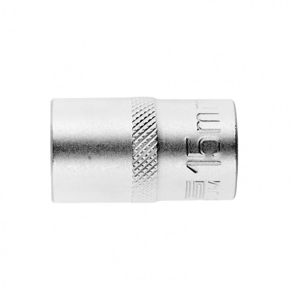 Головка торцевая, 15 mm, 12-гранная, CrV,под квадрат 1/2", хромированная Stels 13660