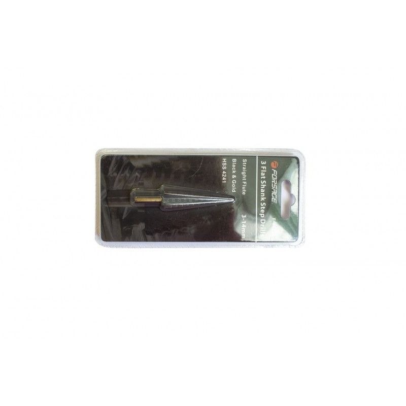 Сверло ступенчатое HSS4241(3-14 мм) в блистере  Forsage F-44738