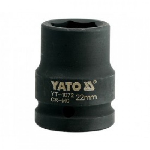 Головка торцевая ударная 3/4" 6гр. 22mm L50mm CrMo  YATO YT-1072