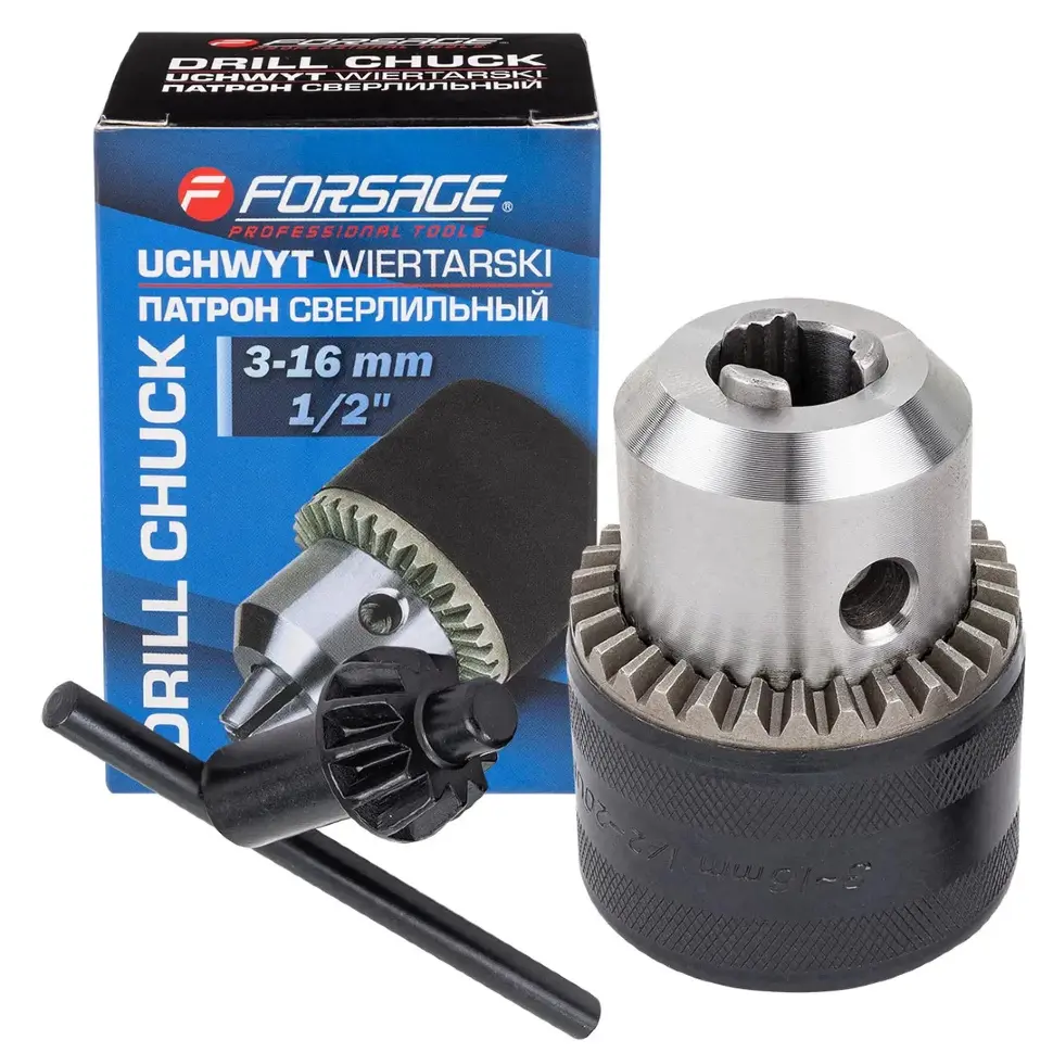 Патрон цанговый для дрели (3-16мм, 1/2")  Forsage F-G00540
