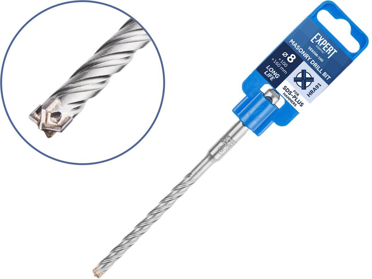 Бур (сверло) 8х100х160 mm SDS-plus EXPERT (бур по бетону, крестовая пластина) STARTUL SE8308-160