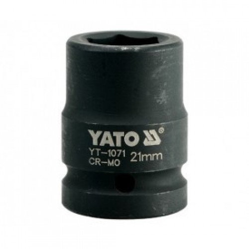 Головка торцевая ударная 3/4" 6гр. 21mm L50mm CrMo YATO YT-1071