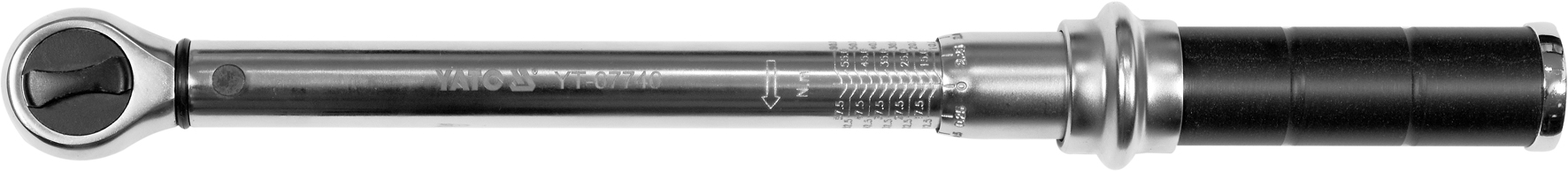 Ключ динамометрический 1/2" 360-385mm (10-60Nm)  YATO YT-07740