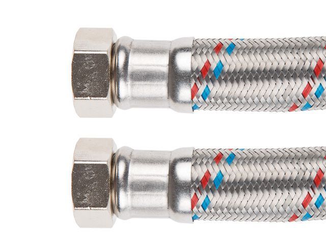 Подводка гибкая для воды гайка- гайка, резьба 1" 100см AV Engineering AVE206100