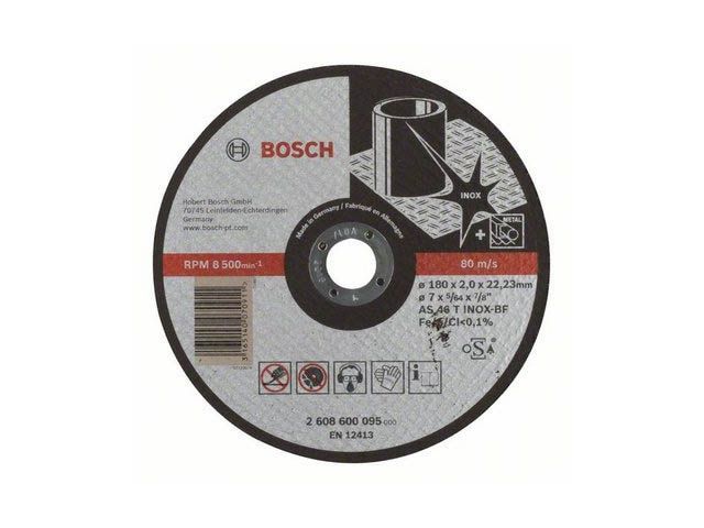 Круг отрезной 180x2.0x22.2 mm для нержавеющей стали Expert BOSCH 2608600095