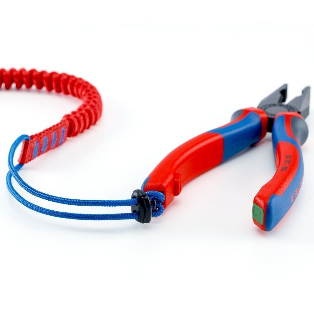 Плоскогубцы комбинированные, L-180 мм, чёрные, 2-комп. рукоятки  KNIPEX 0302180