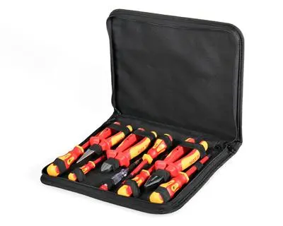 Набор диэлектрического инструмента (9 пр.) НИИ-18 серия ПРОФИ (КВТ) КВТ 73301