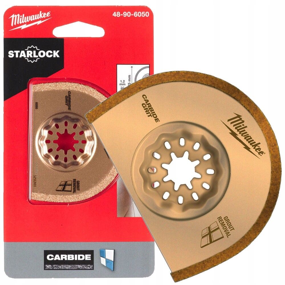 Полотно для мультитула Starlock d 75x1.2 мм (1 шт / CARBIDE) для зачистки швов MILWAUKEE 48906050