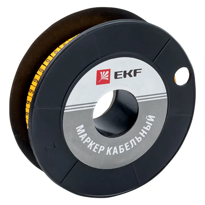 Маркер кабельный 6,0 мм2 "6" (350 шт.) (ЕС-3)EKF plc-KM-6-6