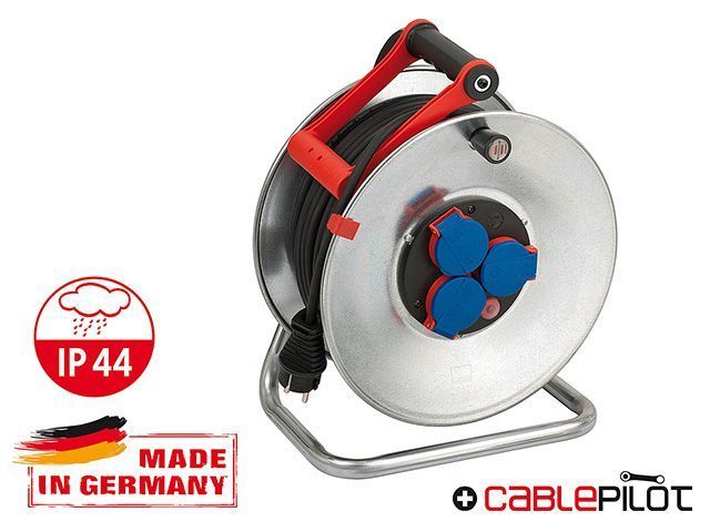 Удлинитель на катушке 50м, 3 розетки, 3.3кВт, 3х1.5mm2, IP44, Garant BRENNENSTUHL 1198530