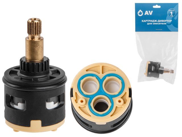 Картридж-дивертор D33 для смесителя, тип F (3 выхода) AV Engineering AVSSS-099