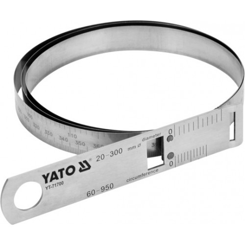 Циркометр для измерения длины окружности и диаметра d20-300mm  ...YATO YT-71700