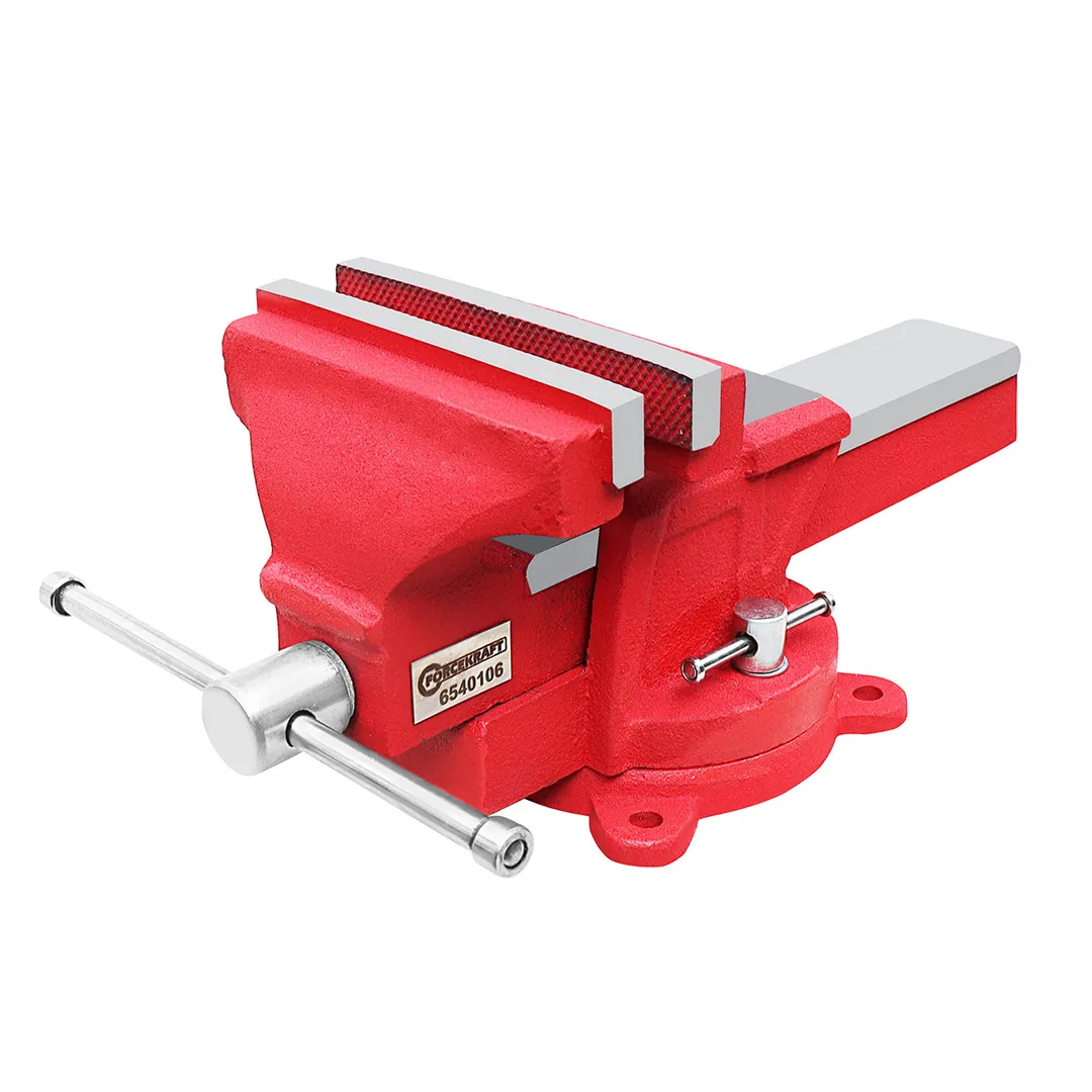 Тиски стальные поворотные с наковальней  6"-150 мм.  FORCEKRAFT FK-6540106