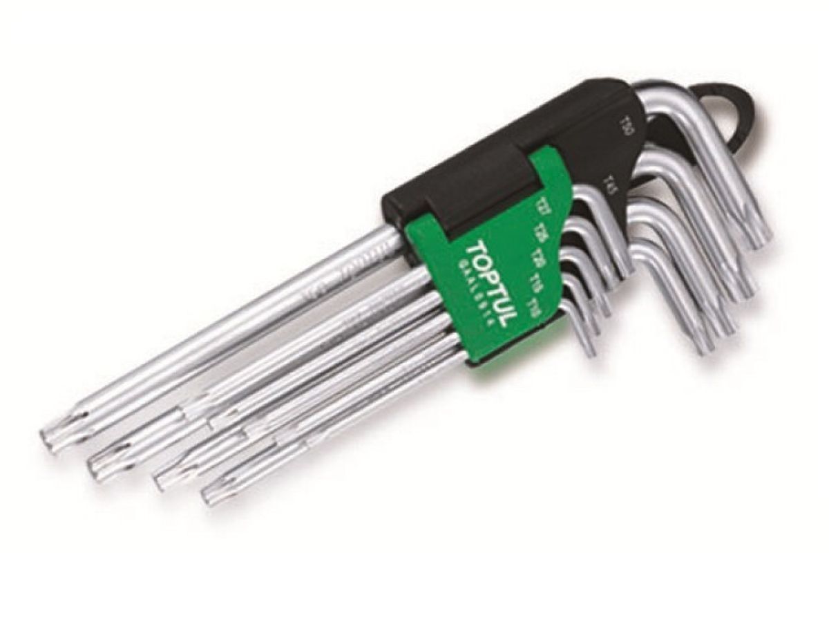 Набор ключей Torx T10-Т50 9пр. длинных Toptul GAAL0914