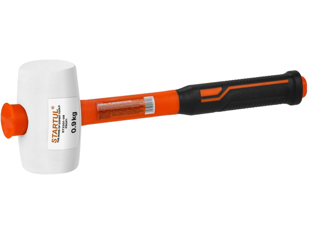 Киянка резиновая белая 0,9кг с фибергл. рукояткой PROFI (ST2201-09) STARTUL ST2201-09