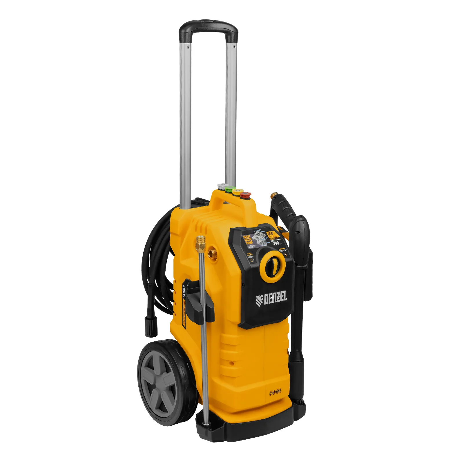 Моечная машина высокого давления K 50 Power, 2100 Вт, 150 бар, 600 л/ч, асинх. двиг. DENZEL 58271