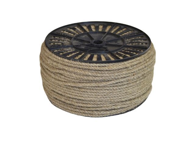 Веревка льняная крученая 6 мм 200 м STARFIX SMP-67051-200