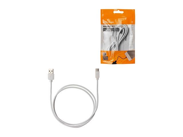 Дата-кабель, ДК 5, USB - USB Type-C, 1 м, белый  TDM SQ1810-0305