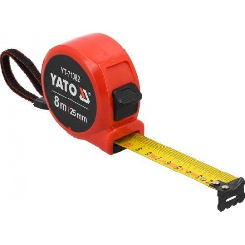 Рулетка стальная 8мх25мм  YATO YT-71082