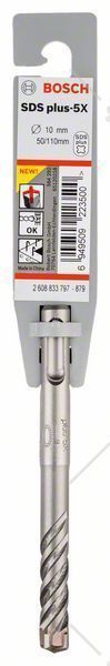 SDS-plus бур 5X 10x 50x110 (-1-),  BOSCH 2.608.833.797