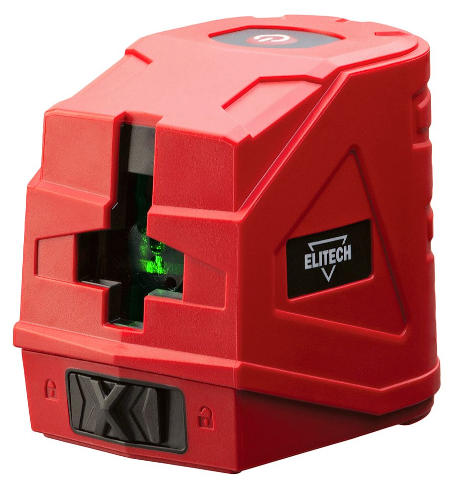 Нивелир лазерный ПЛ 4-ЗЕЛ (Зеленый / 20 м / 2 луча / 2АА / Сумка) ELITECH 204853