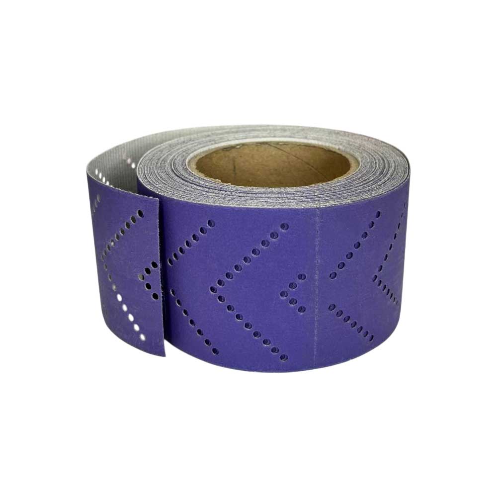 Шлифлист 70 мм х 12 м отрывной мультипылеотвод P180 (керамика на бумаге) GTA297F180