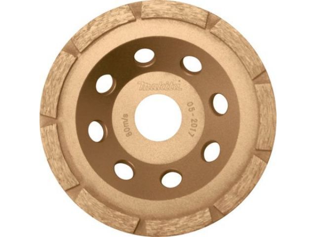 Алмазная чашка 115х22.2 mm однорядная "Эконом" (груб. шлиф., для УШМ 115 mm) (для быстрого шлифования) MAKITA D-60676