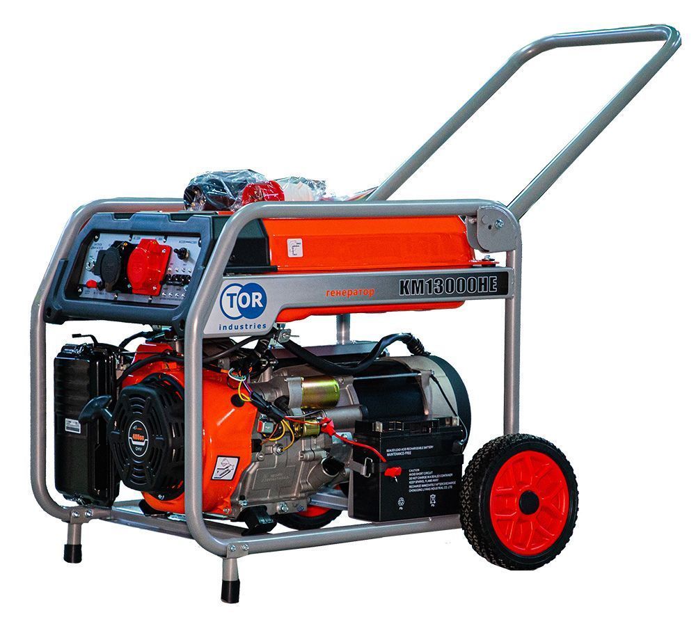 Генератор бензиновый KM13000HE 9кВт 220В/380В с электростартером, шт TOR 1045860