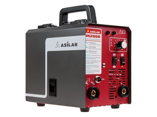 Полуавтомат сварочный  M2000 (230В, 20-180 А, 80В, FLUX/MMA/TIG LIFT, байонетный разъем, без подкл. ...ASILAK AS1569-5