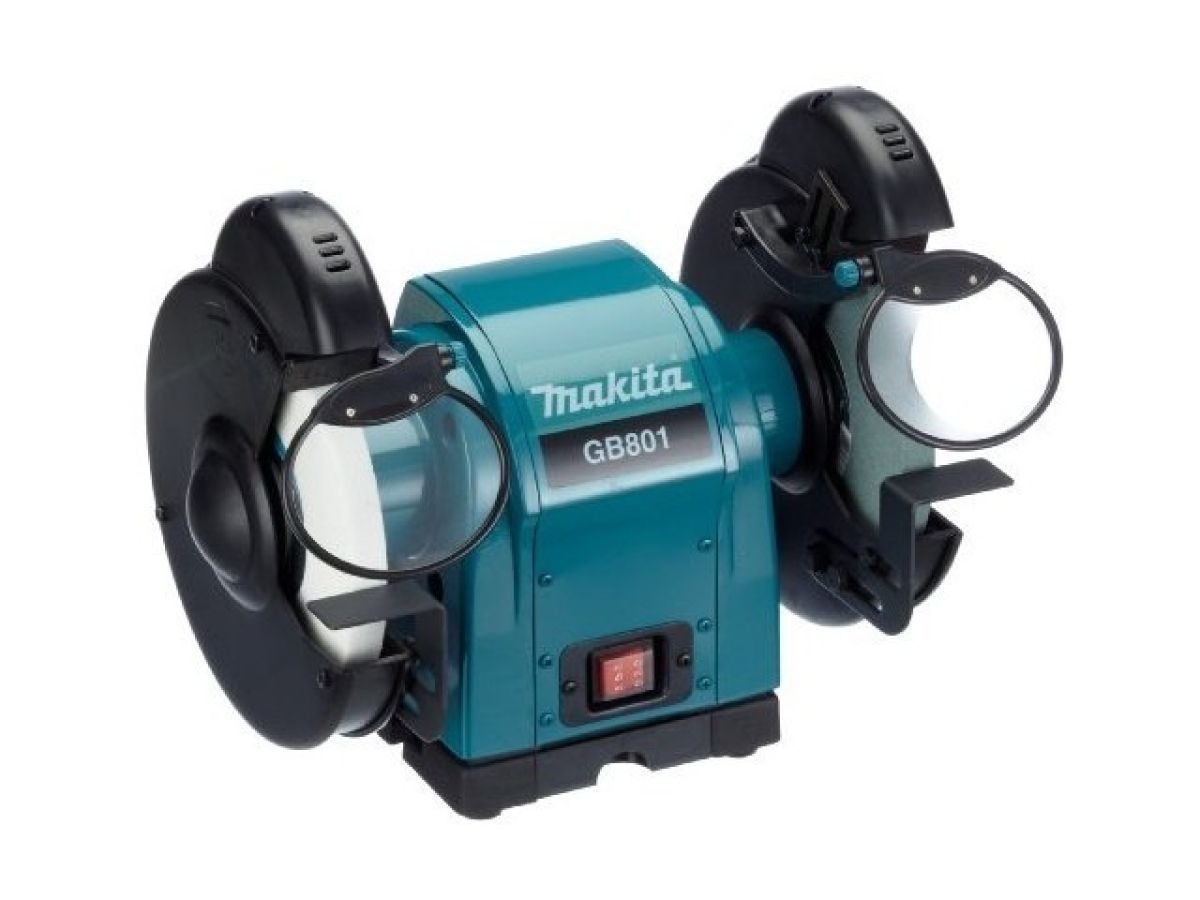Станок точильный 550Вт, круг 205х19х15 мм, подсветка, в коробке MAKITA GB801