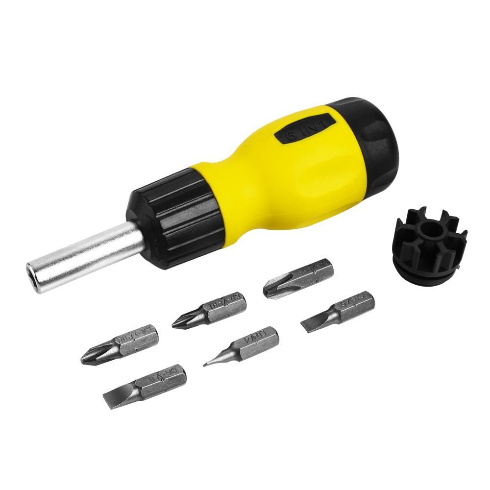 Отвертка реверсивная с набором бит 6 в 1 DEKO BS7 SET 7Deko 065-0599