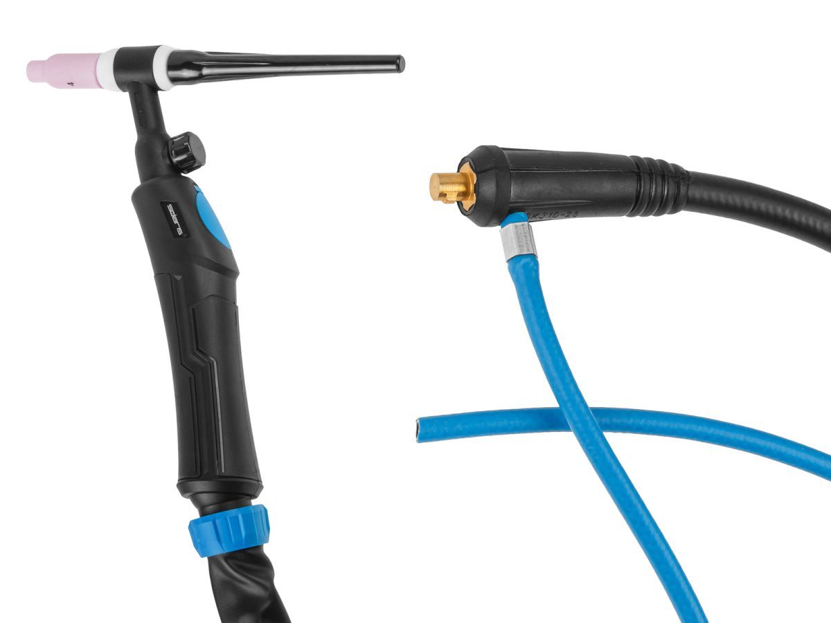 Горелка сварочная TIG WGT-17V (4м, 150А, разъем 10-25, вентиль) SOLARIS SL5715-3