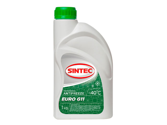 Антифриз  G11 Euro (зеленый) 1кг  SINTEC 802558