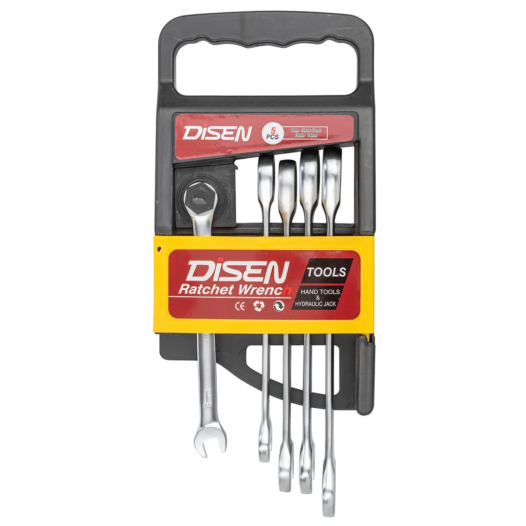 Ключи трещоточные (8-14мм), набор 5пр. DISEN DSD1501 DISEN DSD1501