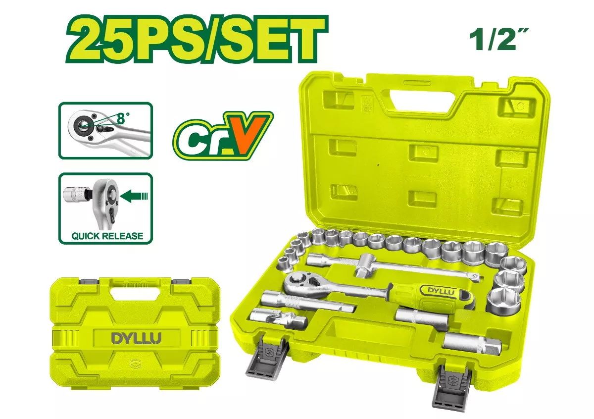 Набор инструментов 1/2 "   (25шт)DYLLU DTST2D25