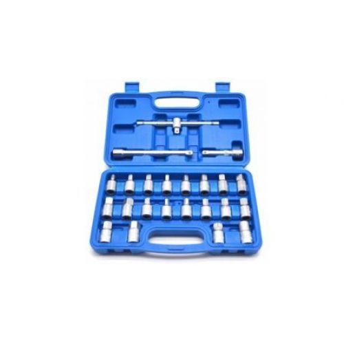 Головки торцевые для сливной пробки 3/8", набор 23пр.  H-D HD-05998