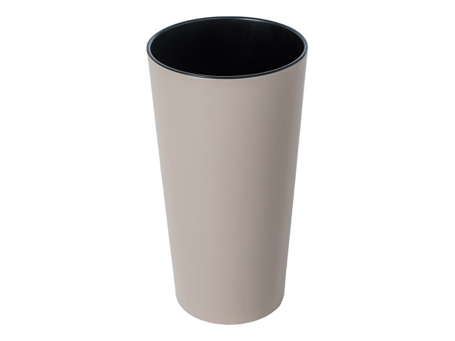 Кашпо для цветов со вставкой Камелия, 1.5 л, светло-серый  ...GARDENPLAST 63002