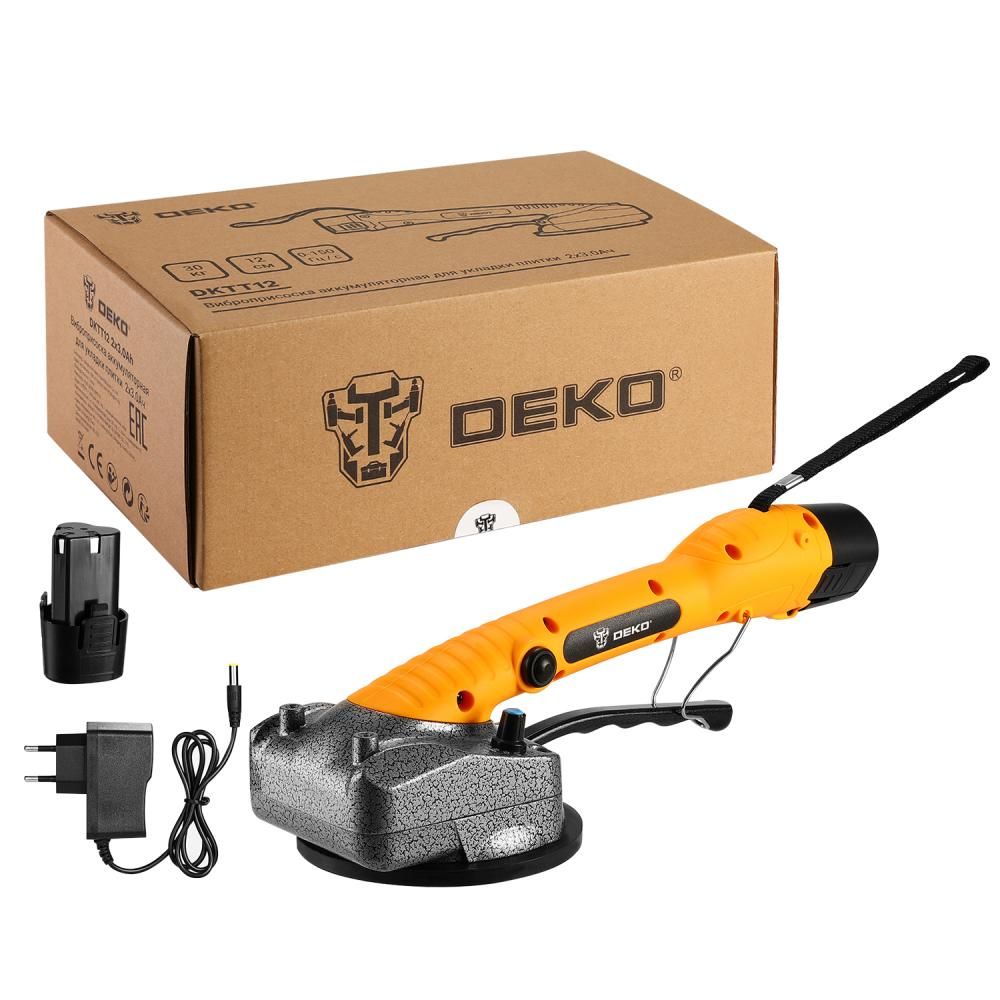 Виброприсоска аккумуляторная для укладки плитки DEKO DKTT12 ...Deko 063-4417