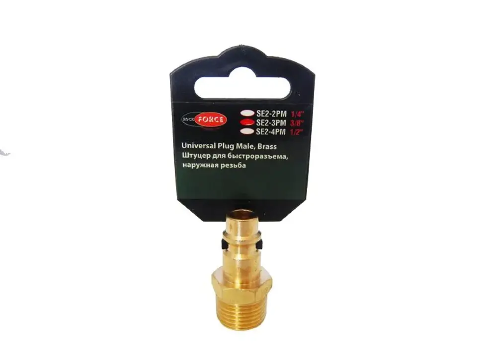 Штуцер для быстроразъема наруж. резьба  1/2" (в пластиковом держателе) Rock FORCE RF-SE2-4PM