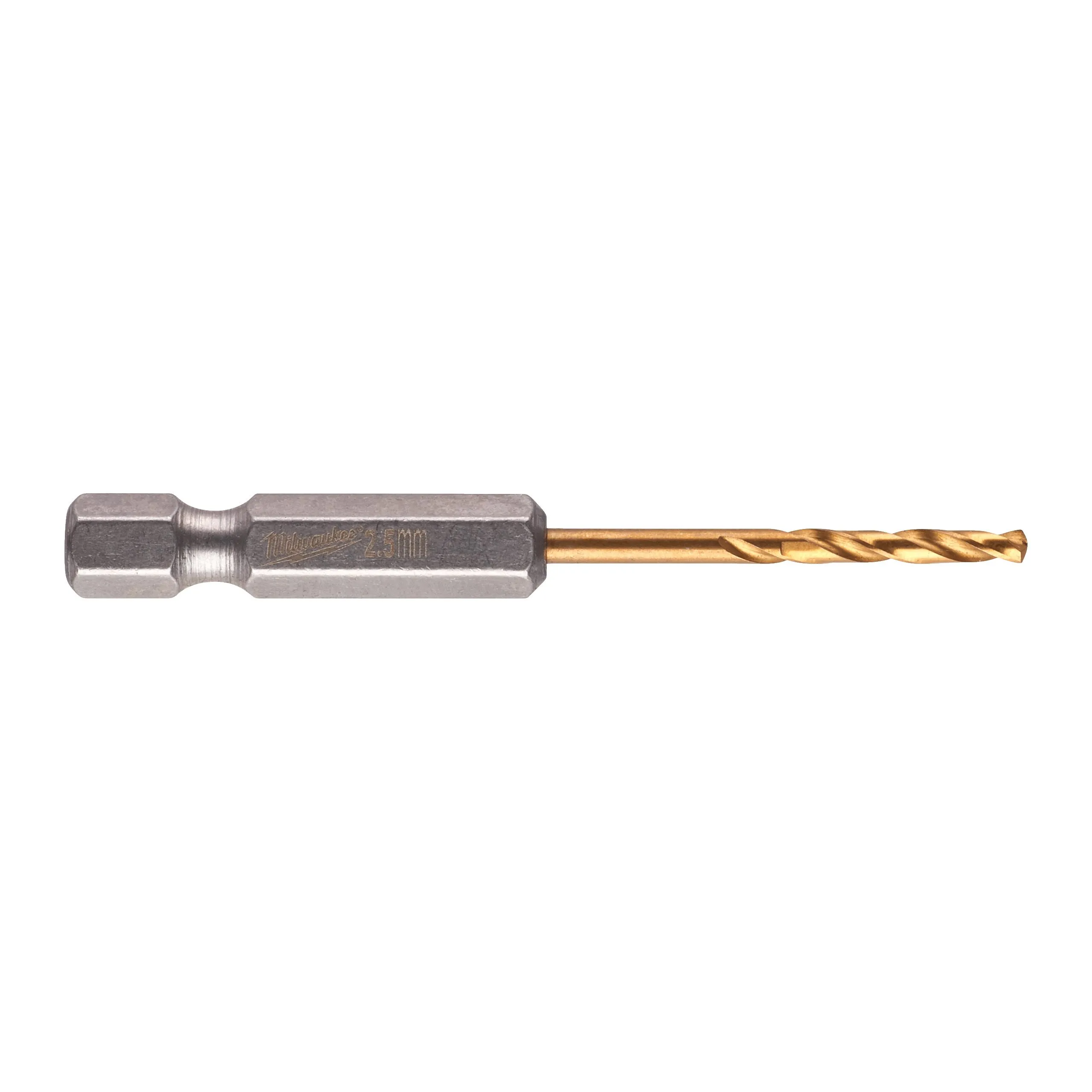 Сверло по металлу Shokwave Red Hex HSS-G Tin 2.5 мм (2 шт), MILWAUKEE Milwaukee 48894704