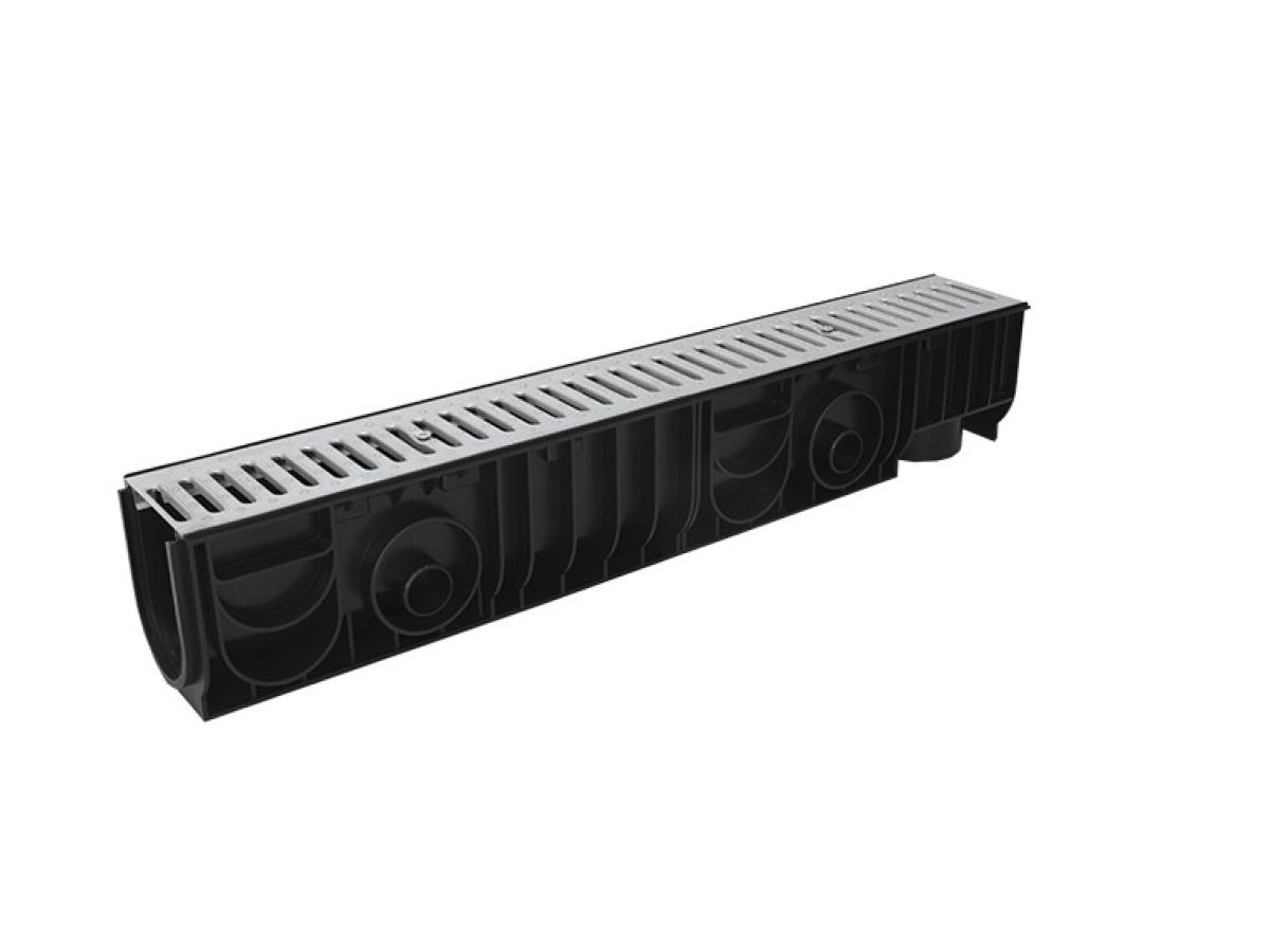 Лоток STANDART 100.175 h179  с решеткой стальной, РБ (кл. А15) ecoteck ДИ16105000