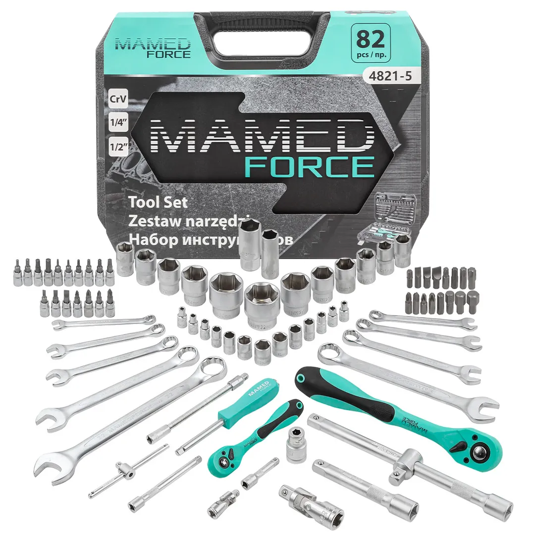 Набор инструментов 82пр. 1/4", 1/2" MAMEDFORCE MF-4821--5