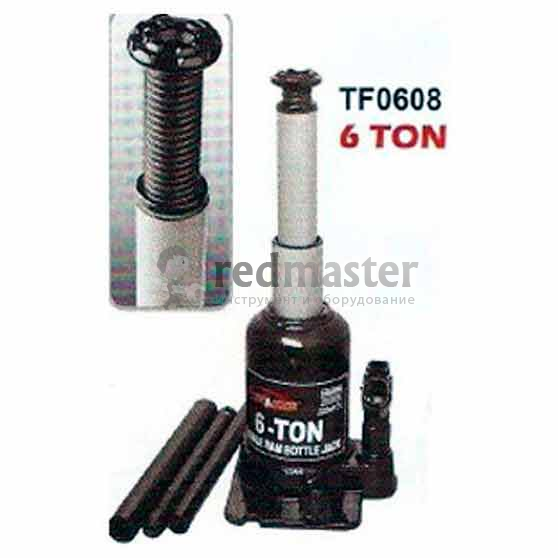 Домкрат бутылочный с двумя штоками 6т (h171-453 mm) Torin TF0608