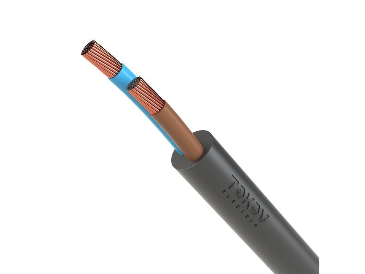 Провод ПВС 2х2,5 380В (бухта 100м) Ч TOKOV ELECTRIC 2037892
