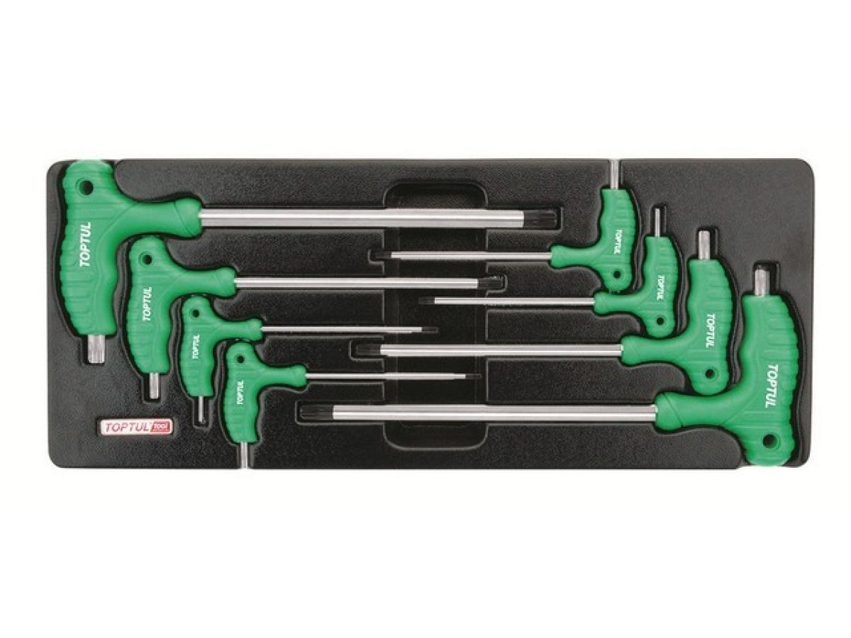 Набор-сет ключей L-Type Torx Т10-Т50 8шт 434х176mm Toptul GAAT0804