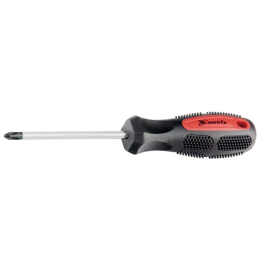 Отвертка Anti-Slip, PH2 х 38 mm, CrV, двухкомп. рукоятка Matrix 12234