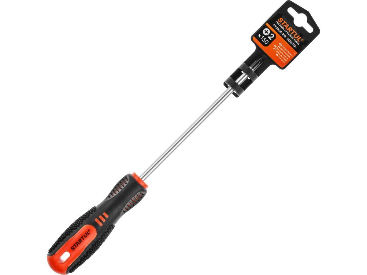 Отвертка "+" №2 150мм PH MASTER (ST3090-215) (крестовая Phillips, двухкомп. рукоятка Anti-Slip) STARTUL ST3090-215