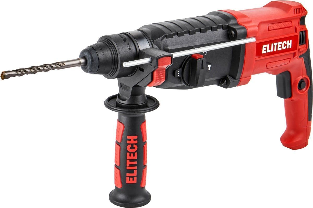 Перфоратор П 0928РЭМ сетевой ,900Вт , 3,0Дж кейс + патрон / 2 зубила / 3 бура ELITECH 205385