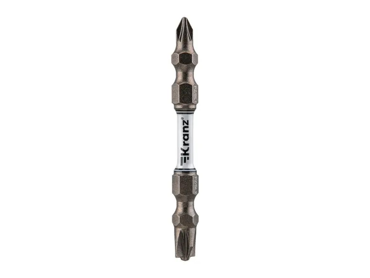 Бита для шуруповерта PZ/FL1 x PZ/FL2х65 мм (2 шт/уп) KRANZ KR-92-0451-2