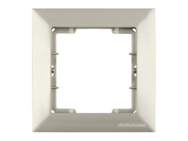 Рамка одноместная титан, DARIA  MUTLUSAN 2120 800 1183